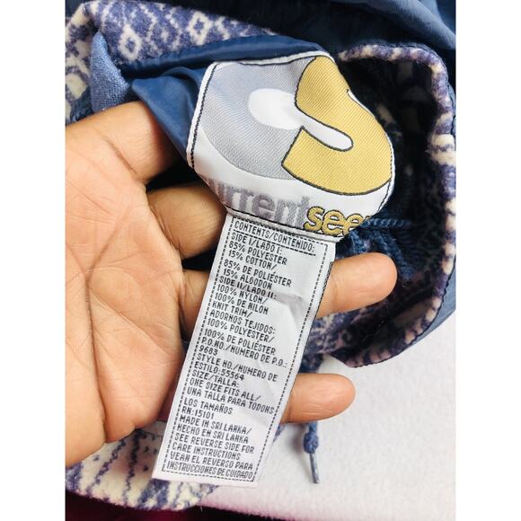 Womens Reversible Coat OSFM Hooded Nordic Fringe Nylon Water Resistant Jacket - Picture 14 of 16